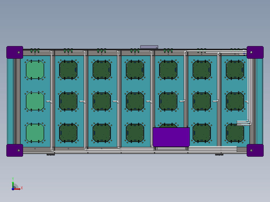 一种物联网智能试块架3D模型+工程图+BOM清单