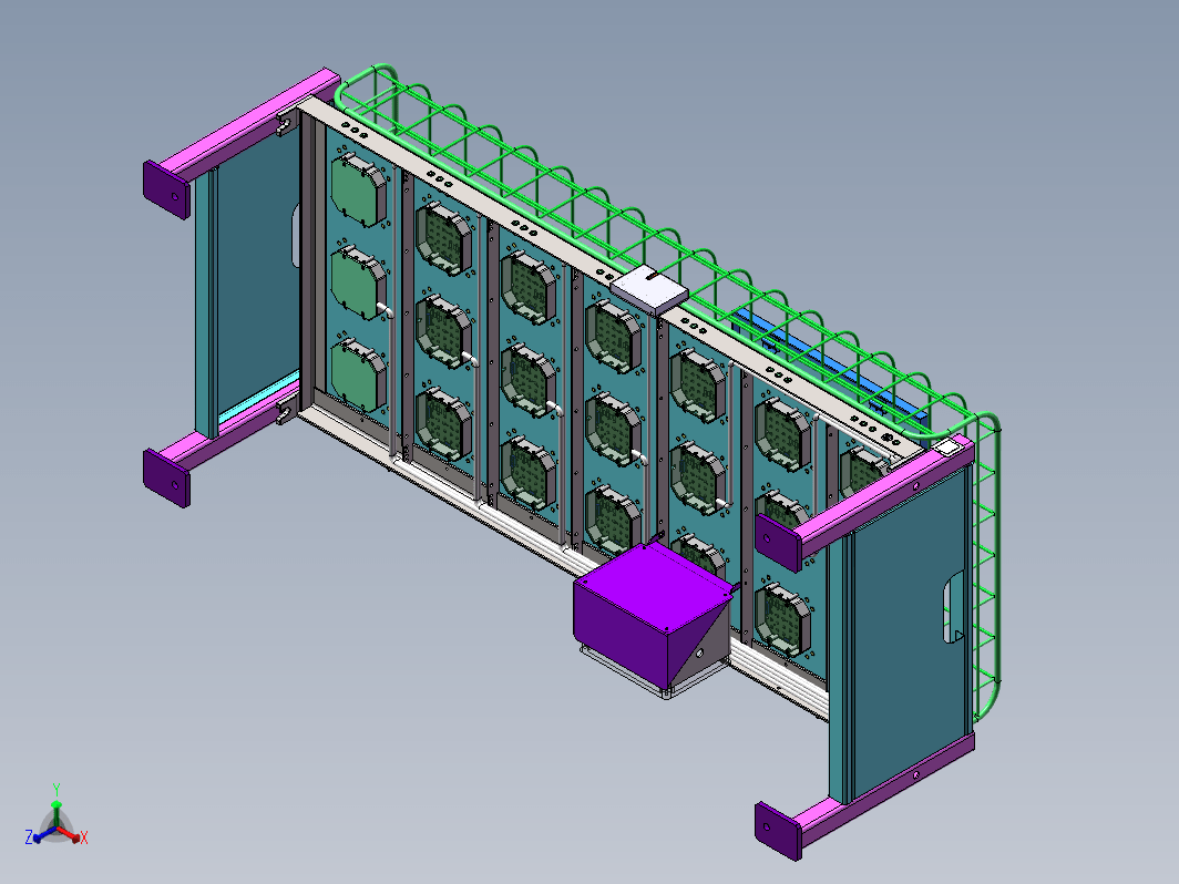 一种物联网智能试块架3D模型+工程图+BOM清单