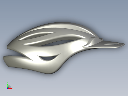 3D自行车头盔模型缩略图