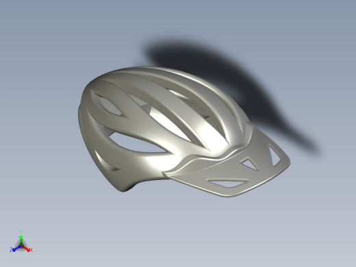3D自行车头盔模型缩略图