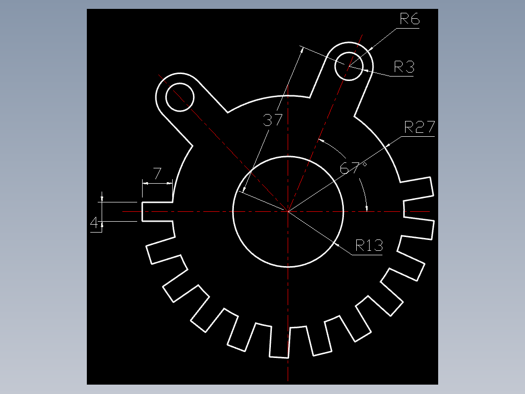 CAD机械零件图-机械制图43