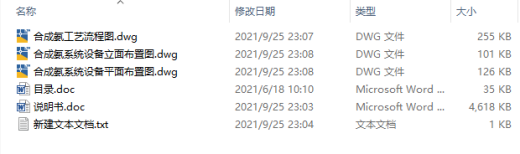 8万吨年合成氨装置中合成系统的工艺设计CAD+说明缩略图