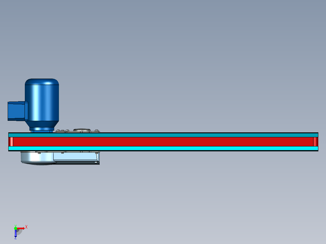 进料输送机结构 Feed conveyor 30x1000mm