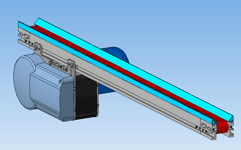 进料输送机结构 Feed conveyor 30x1000mm