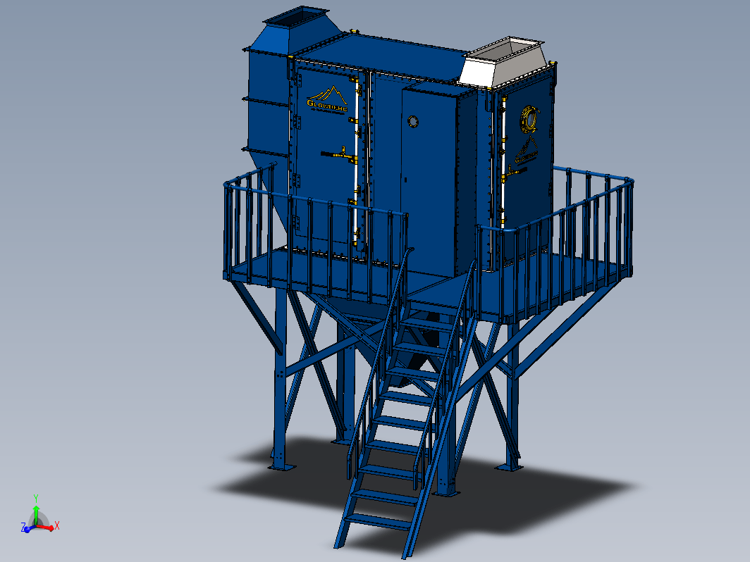 袋式除尘器 SBF-90-200-OH 1 料斗，