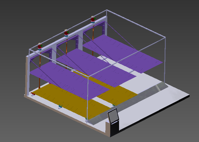 升降横移式立体车库二维及三维模型三维Stp+CAD+说明