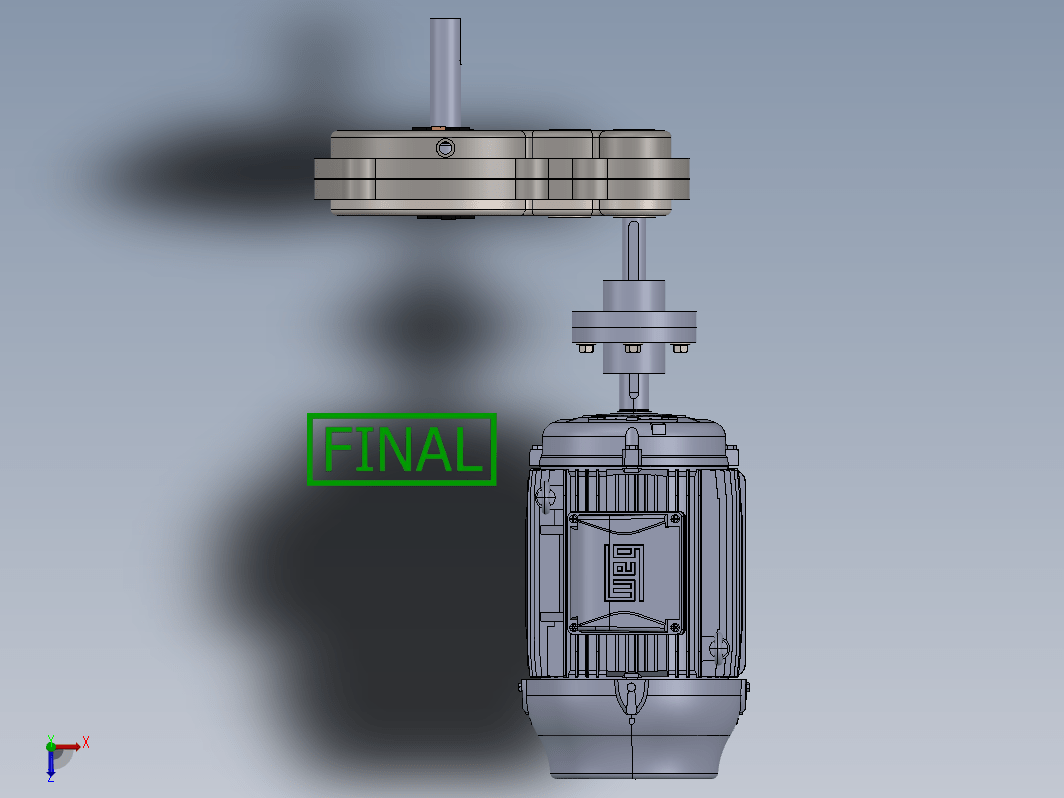 二级变速箱及电机 2 stage gearbox