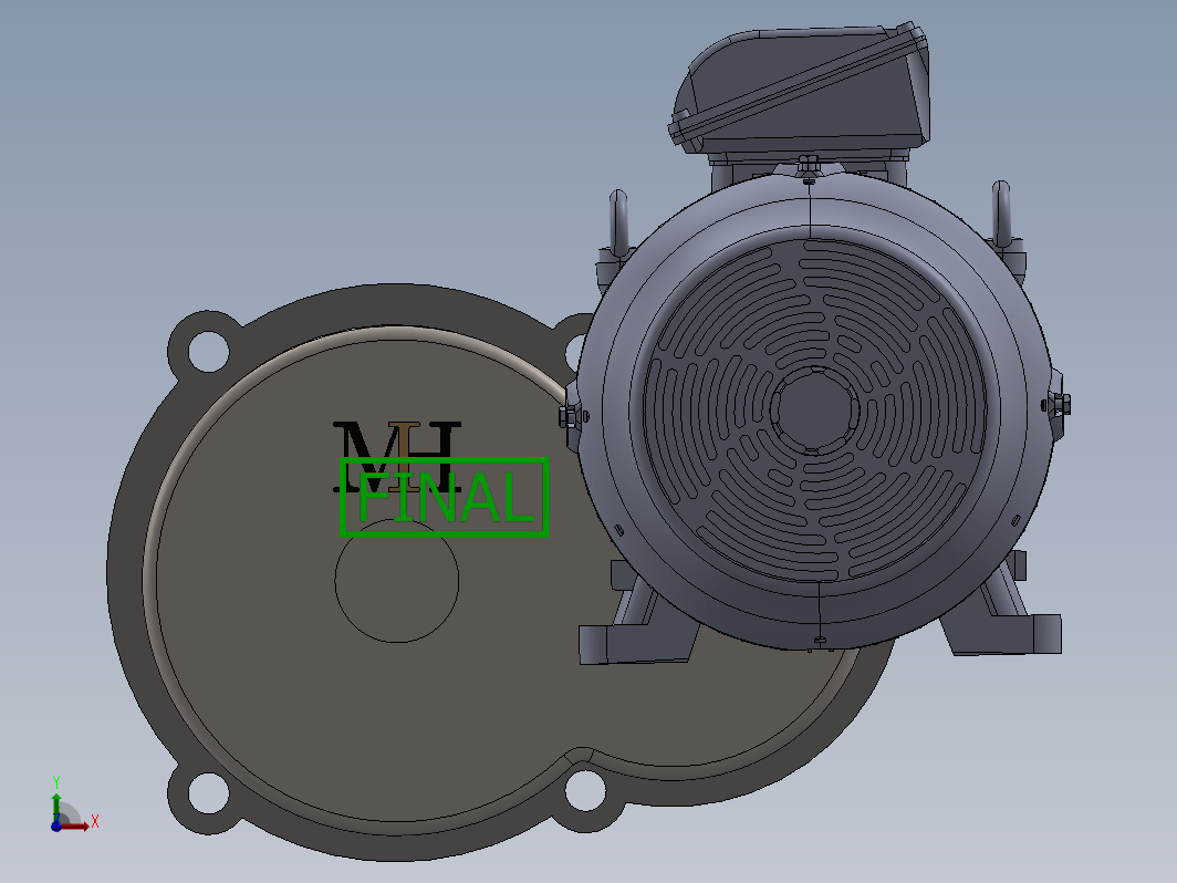 二级变速箱及电机 2 stage gearbox