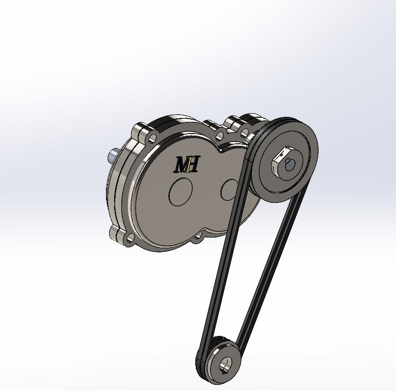 二级变速箱及电机 2 stage gearbox