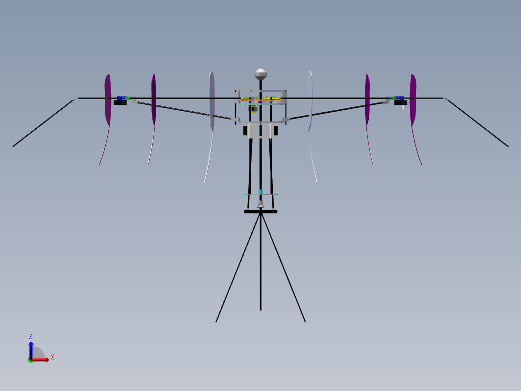 D 仿生分布式驱动扑翼设计-源文件三维SW2018无参++CAD+说明书