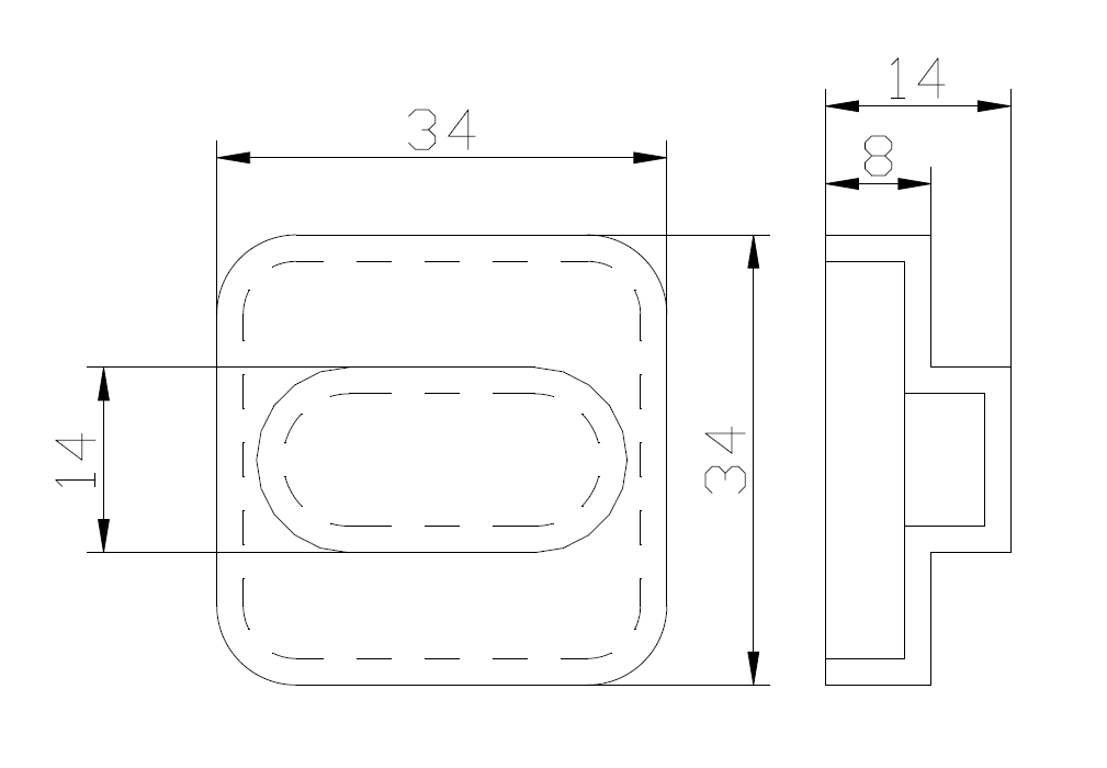 方形罩壳的注塑模具设计【方形扣盖】【一模两腔】+CAD+说明书