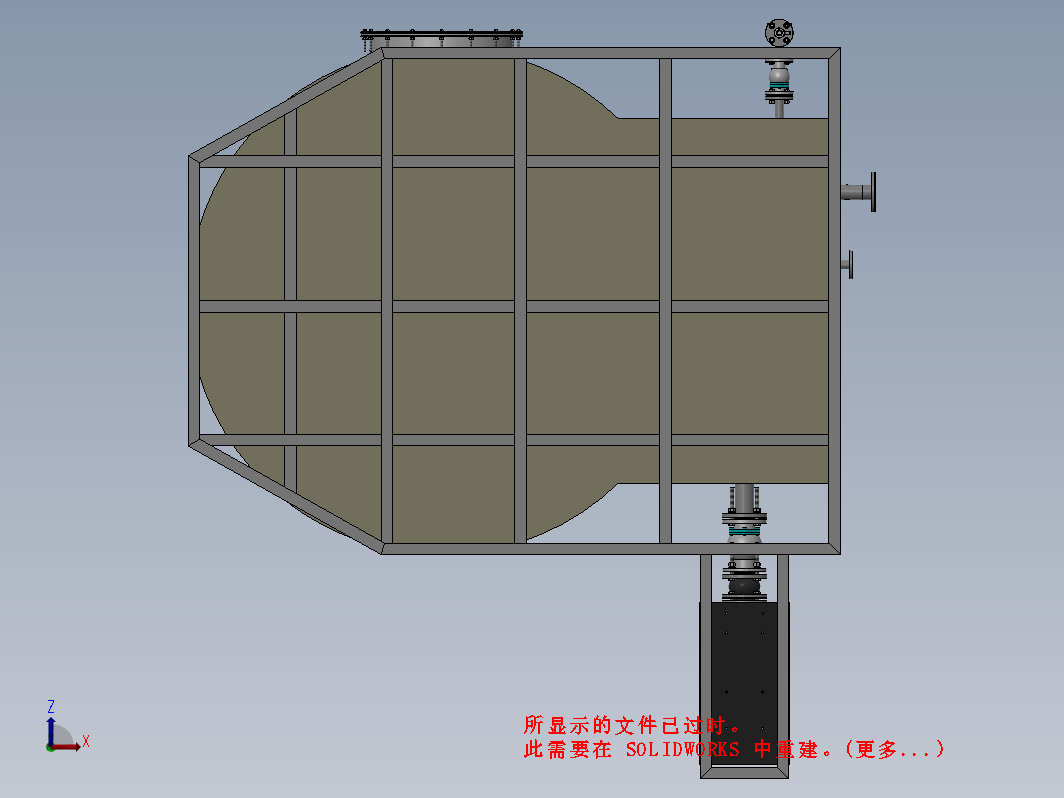 01月-Φ2000×5700喷淋洗涤塔（sw18可编辑+工程图+BOM）