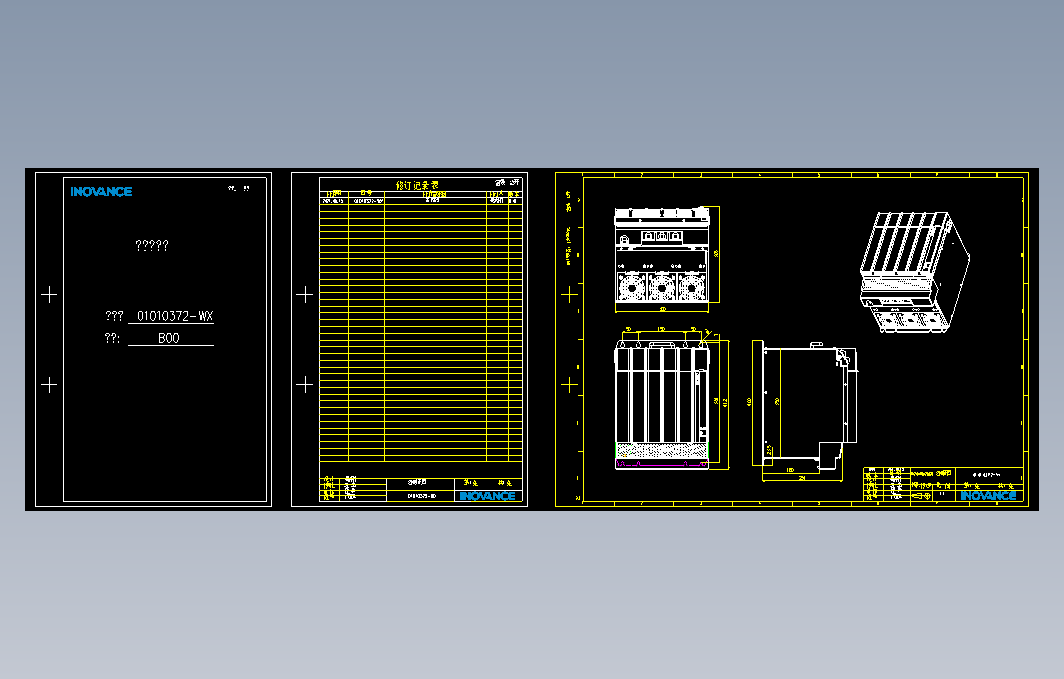 高性能多机传动驱动器_B00(MY-20M4T164ZG020+整机外形图)