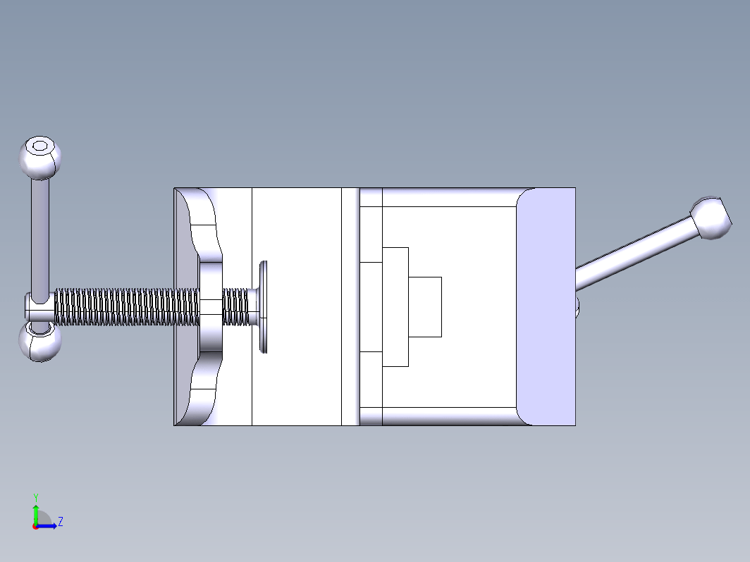 虎钳台钳卡钳-bench-vice-128 6 CATIA