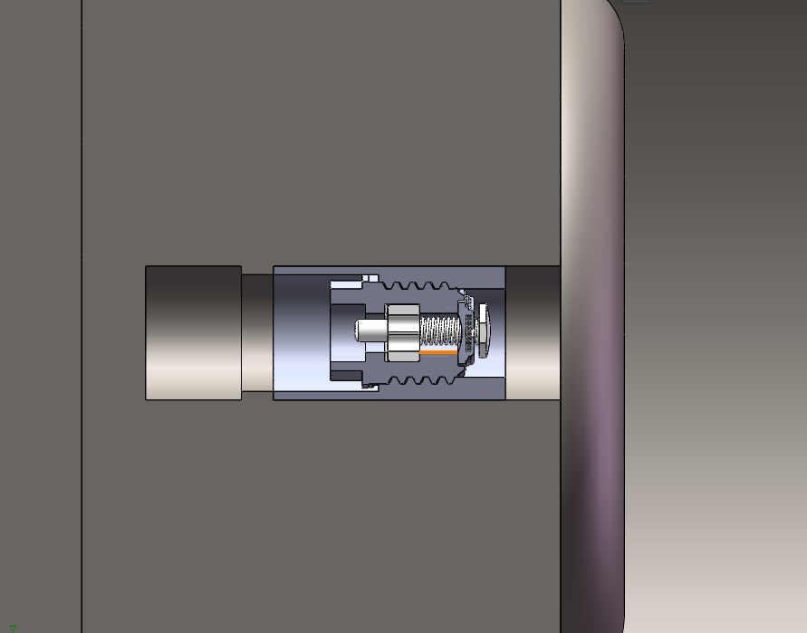 液压减振器建模三维SW2016带参