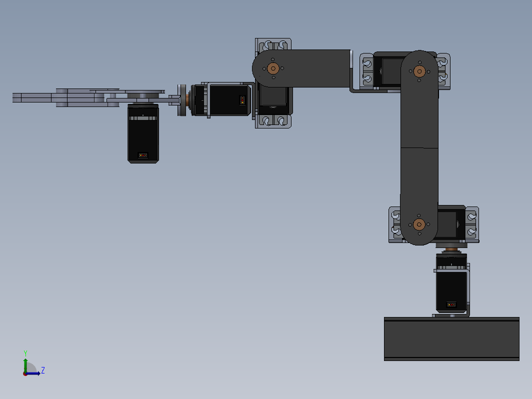 简易五自由度结构 5DOF Robotic Arm