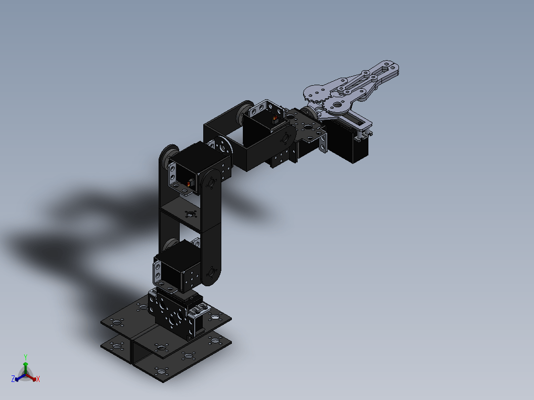 简易五自由度结构 5DOF Robotic Arm