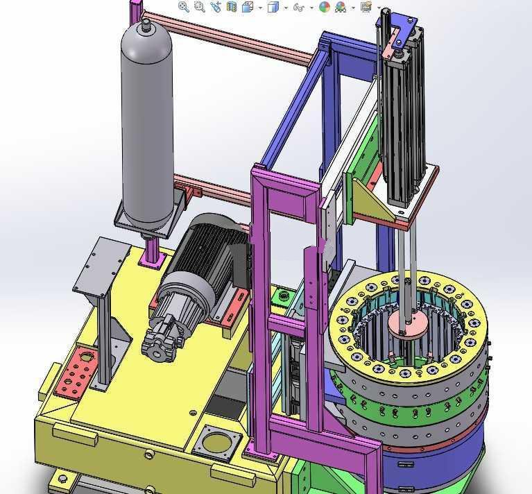 【1562】大口径管内部焊接机SW设计