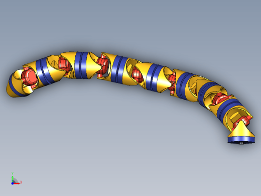 蛇形机器人关节结构 snakebot缩略图