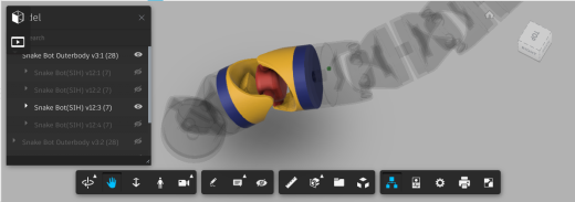 蛇形机器人关节结构 snakebot缩略图