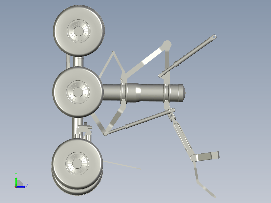 飞机起落架  main-landing-gear-blg-tandem-bogie-airbus-a380 STP