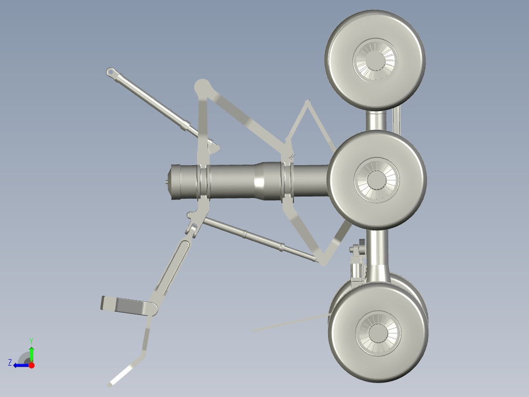 飞机起落架  main-landing-gear-blg-tandem-bogie-airbus-a380 STP