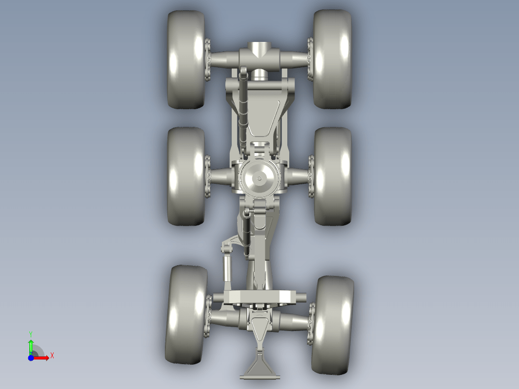 飞机起落架  main-landing-gear-blg-tandem-bogie-airbus-a380 STP