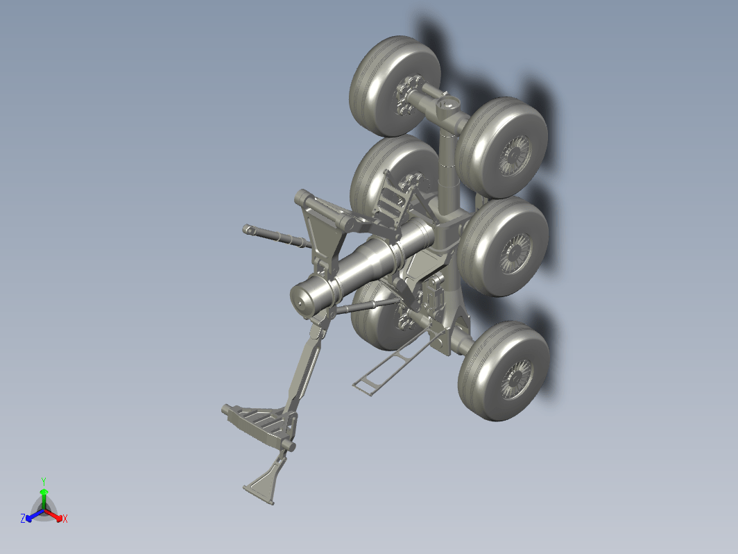 飞机起落架  main-landing-gear-blg-tandem-bogie-airbus-a380 STP