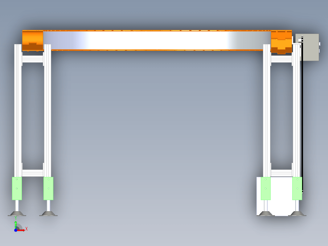 curve slat U型板链输送机