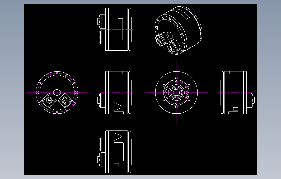 SGM7F直驱电机图纸