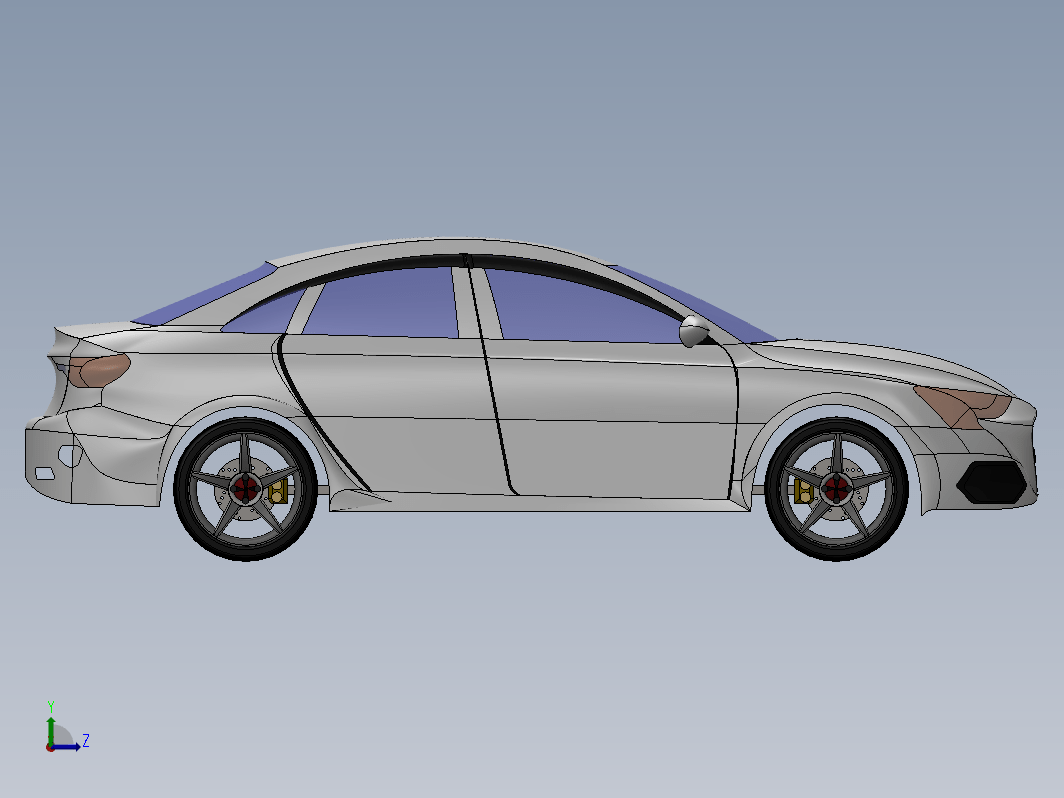 car-737轿车车壳外形