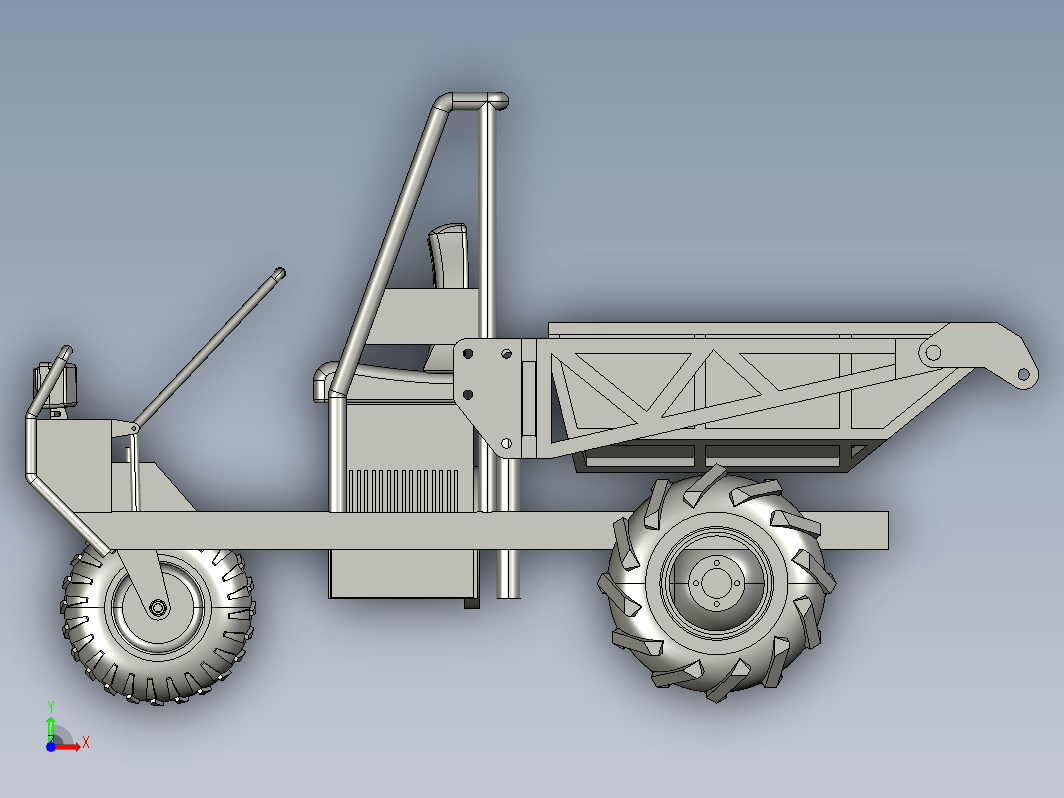 Mini tractor简易三轮小型翻斗车