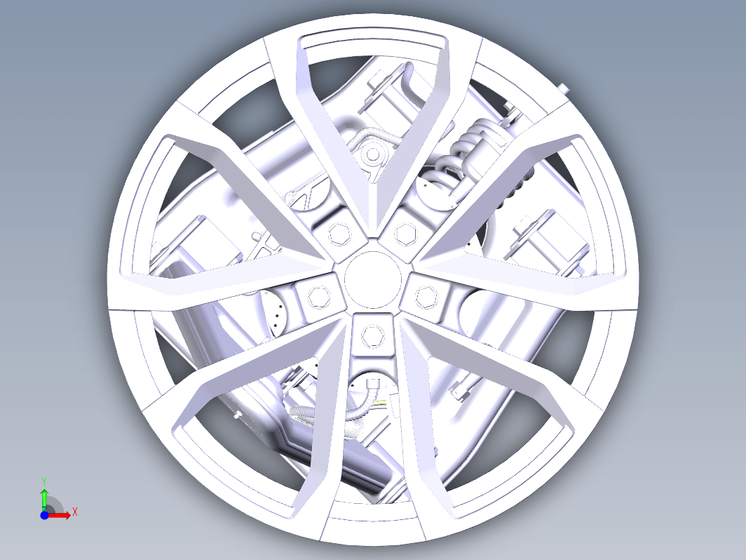 高性能电机CATIA 三维