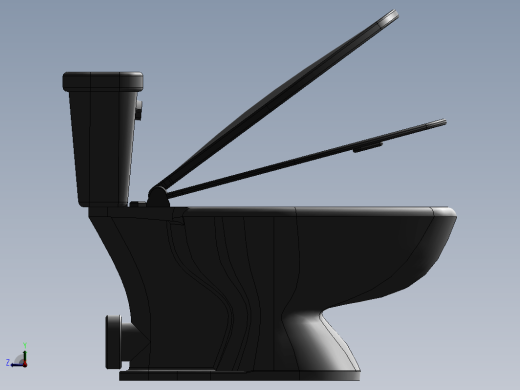 马桶 3D模型缩略图