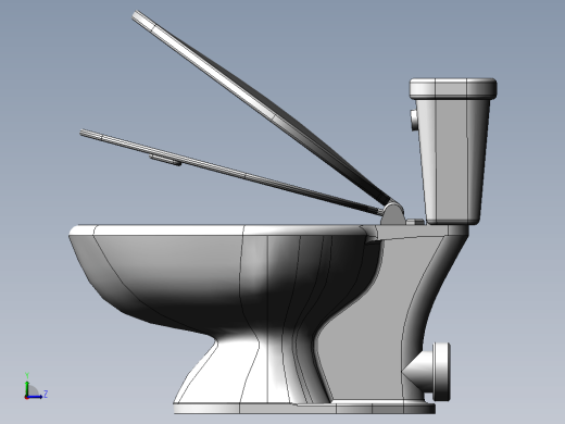 马桶 3D模型缩略图