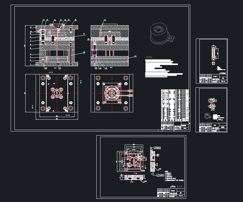 异性透盖注塑工艺分析及模具设计+CAD+说明