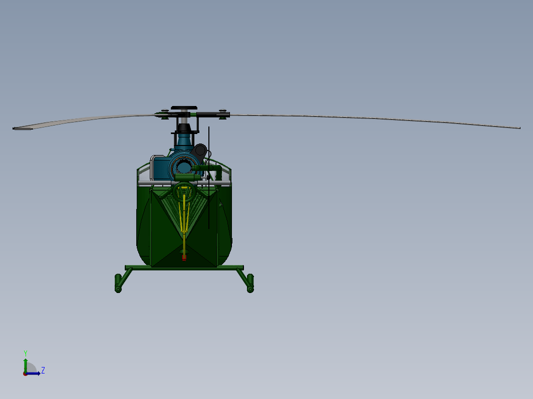 简易法国云雀直升机Alouette-ii