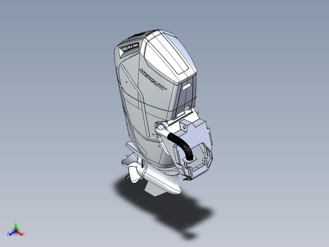 船外机推进器艇尾机 Mercury Engine