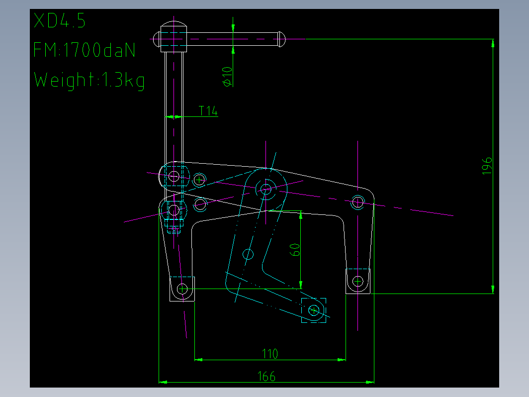 快速钳夹肘夹卡钳-XD4.5