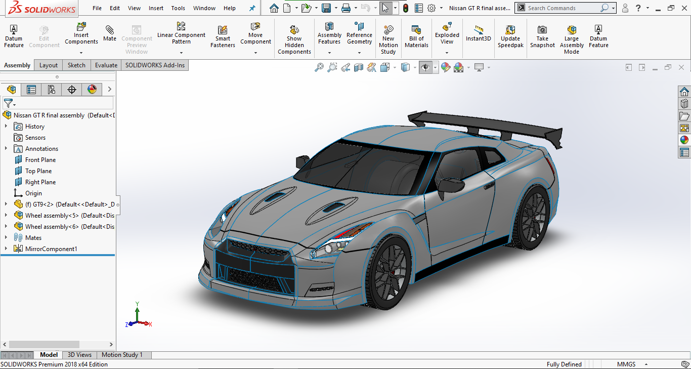 Nissan GT-R Sports Car跑车