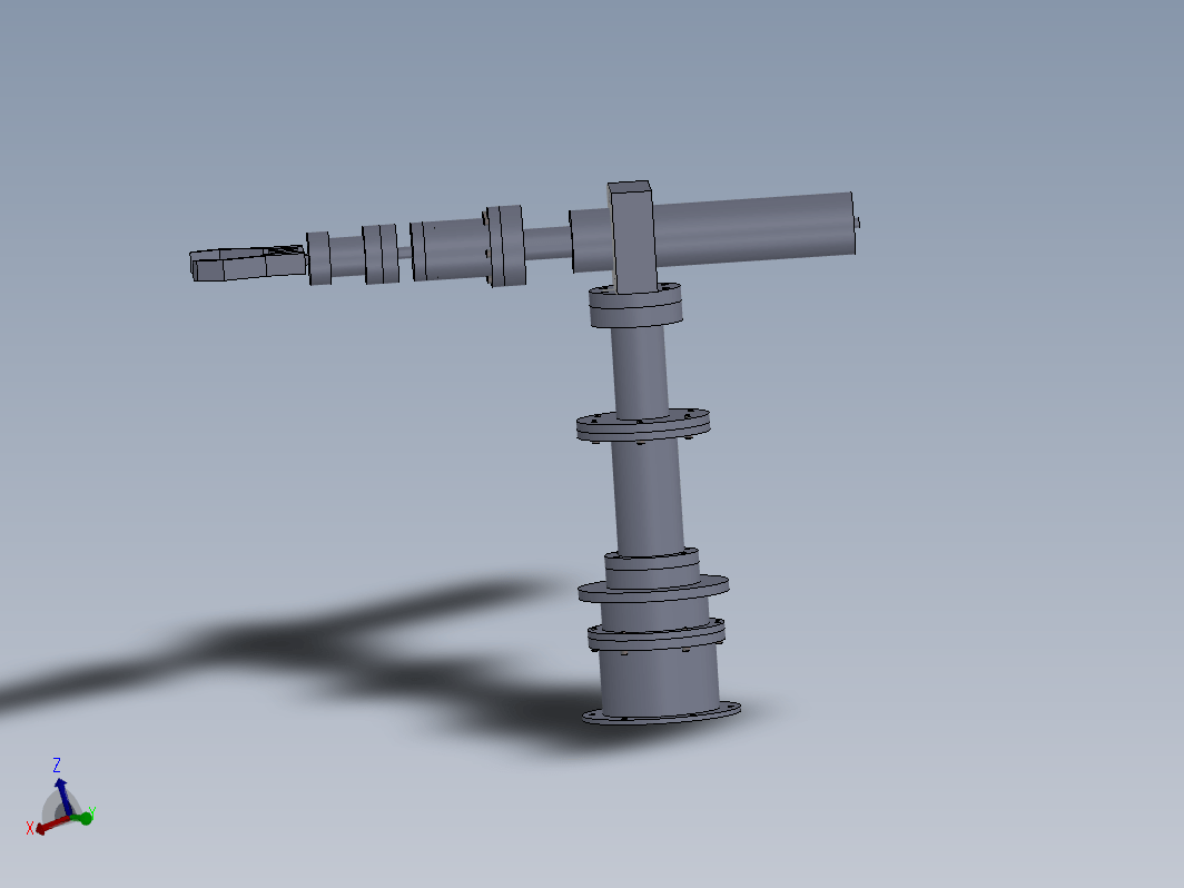 小型物料运送手臂设计三维SW2010带参+CAD+说明书