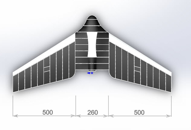 Parrot三角翼无人机造型