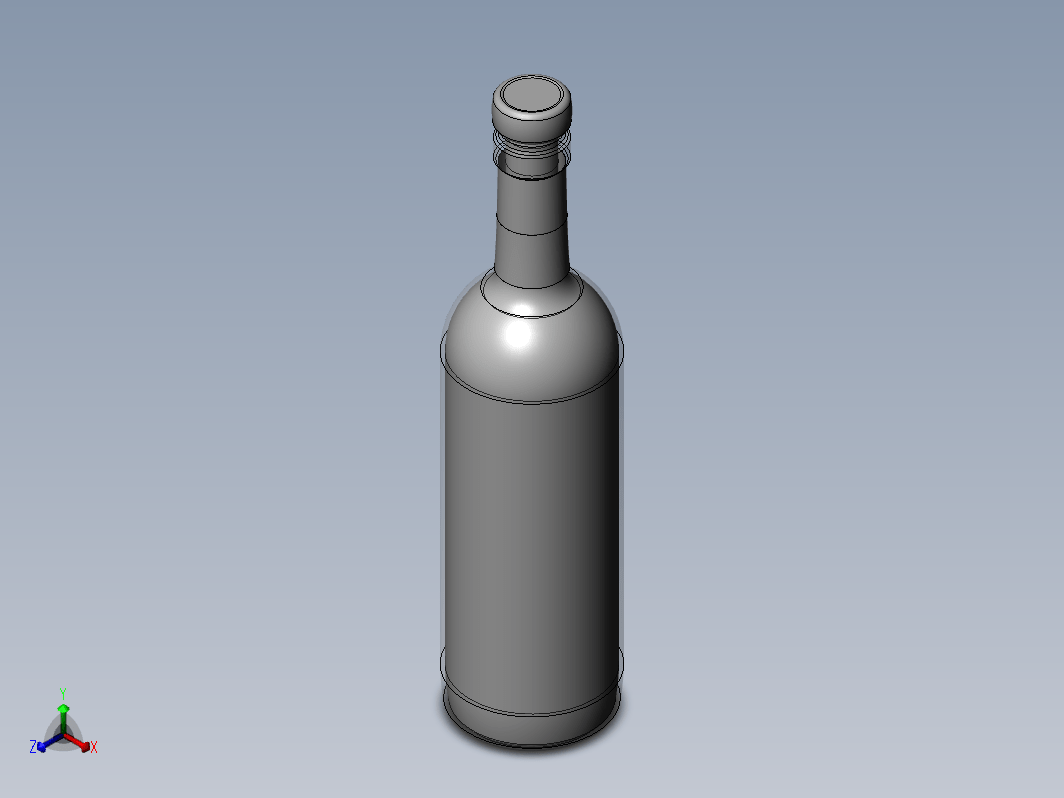 葡萄酒瓶模型