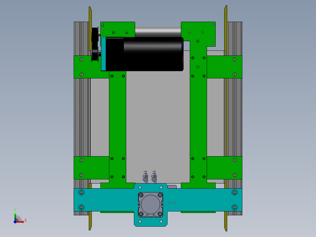 载具板送料输送带结构