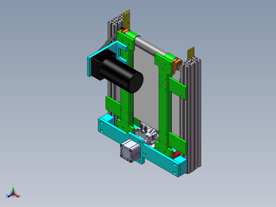 载具板送料输送带结构