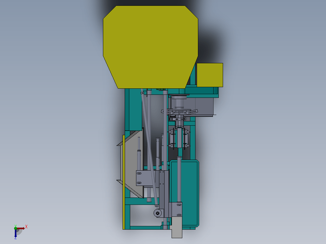 菠萝去皮通心机3D模型图