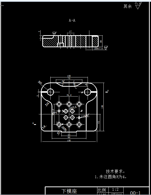 固定夹的冲压成形工艺与模具设计【全套14张CAD图】