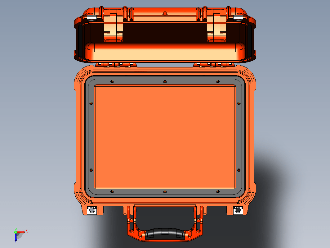 elican 1400防水安全箱保险箱模型