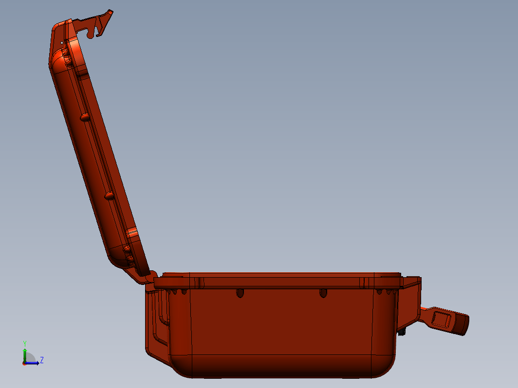 elican 1400防水安全箱保险箱模型