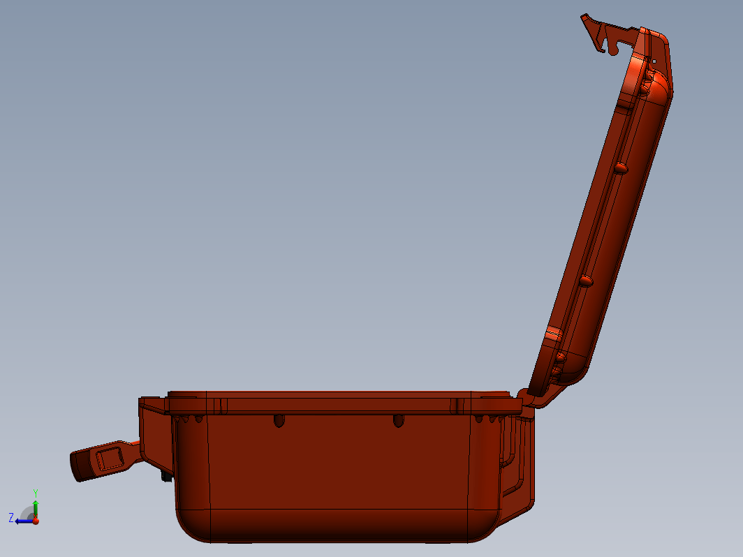 elican 1400防水安全箱保险箱模型